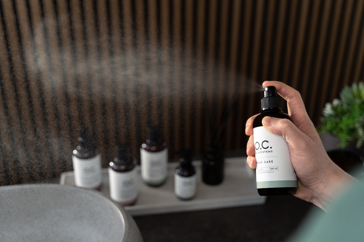 Pflegeprodukte für Haarsysteme