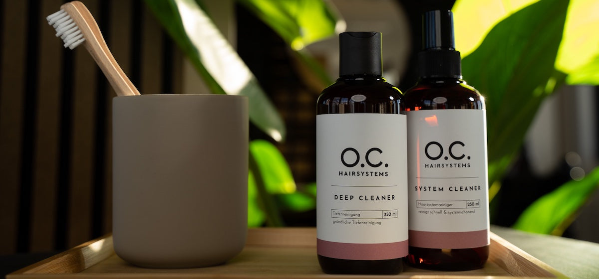 Reinigung vom Haarsystem