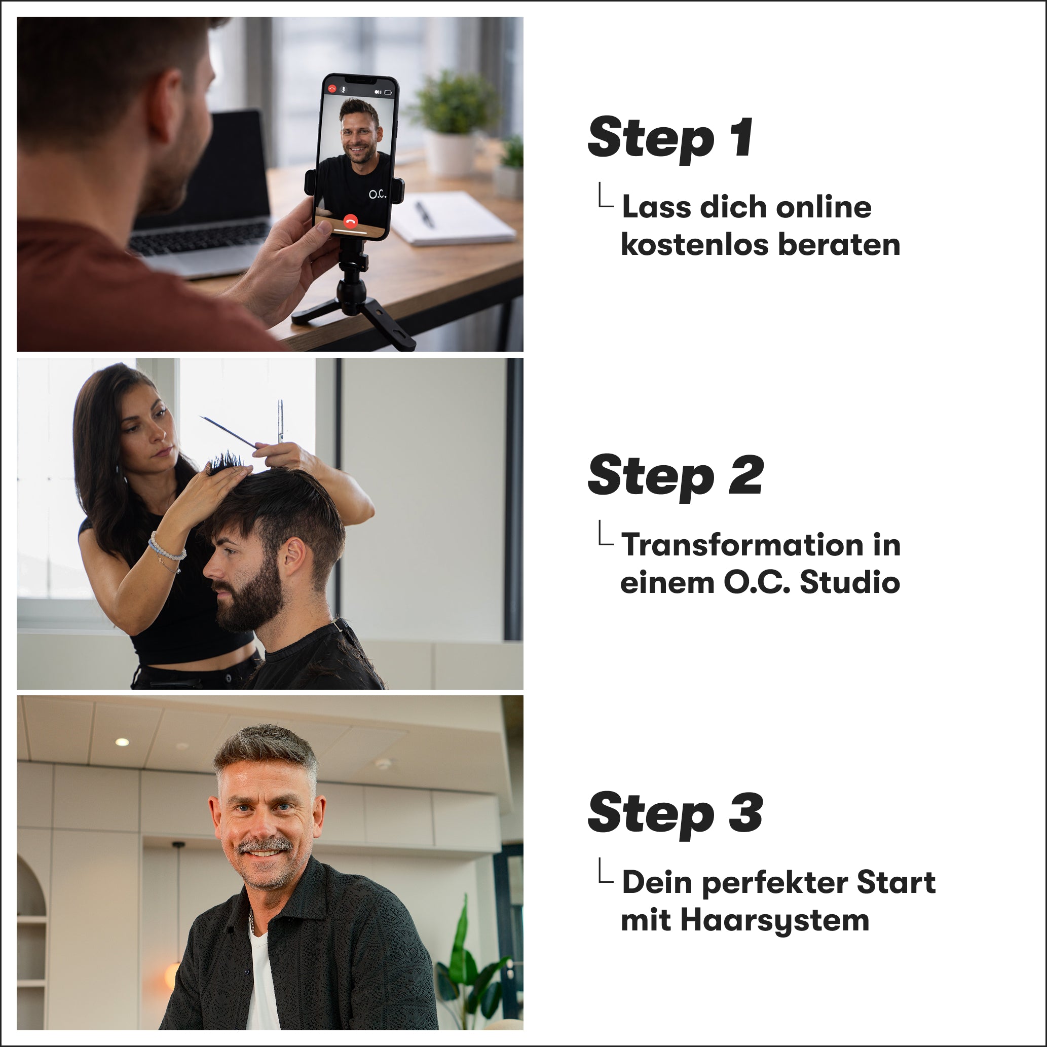 O.C. NOW® Haarsystem für Männer